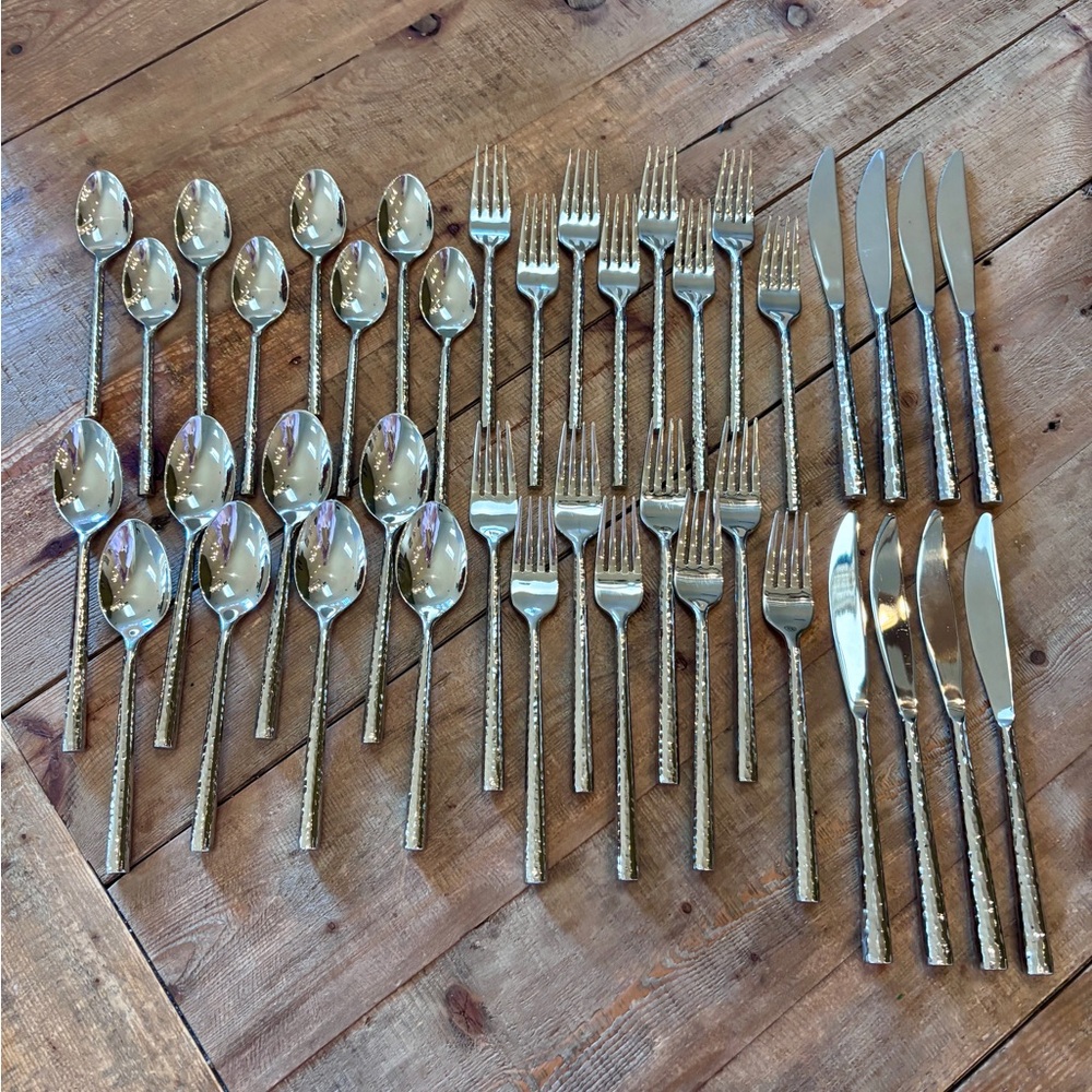 Crate&Barrel Silver Flatware Collection